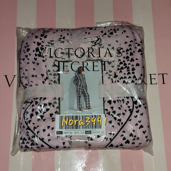 Victoria secret Flannel pj set size XXL NWT - Picture 5 of 11